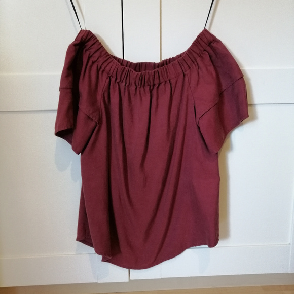 H&M Off-The-Shoulder w/ Ruffle Sleeves Top - Picture 4 of 4